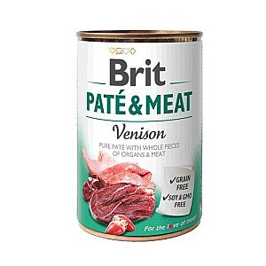 BRIT pastēte un gaļa ar brieža gaļu - 400g
