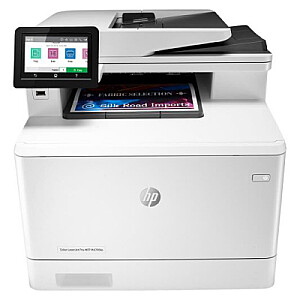Принтер HP Color LaserJet Pro M479fdw «все в одном» — цветной лазерный принтер формата A4, печать/копирование/сканирование/факс, автоматическое устройство подачи документов, автодуплекс, локальная сеть, Wi-Fi, 27 страниц в минуту, 750–4000 страниц в месяц