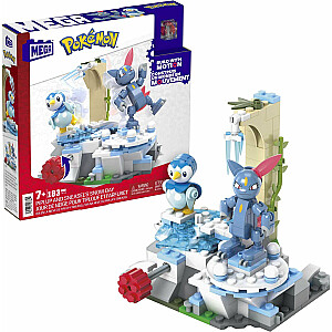 Mattel Mega Bloks Mega Blocks Pokemon Piplup & Sneasel's Snow Day 183 шт.HKT20