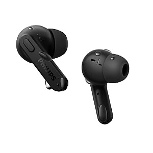 Philips True Wireless Headphones TAT3217BK/00, IPX5 water resistant, Up to 26 hours of play time, Clear call quality, Black
