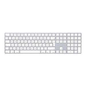 Клавиатура Apple Magic Keyboard с цифровой панелью — Bluetooth — белая