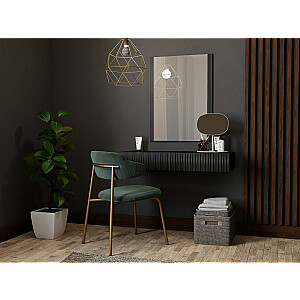 Tualetes galdiņš ar spoguli PAFOS 80x41,6x100 matēts melns
