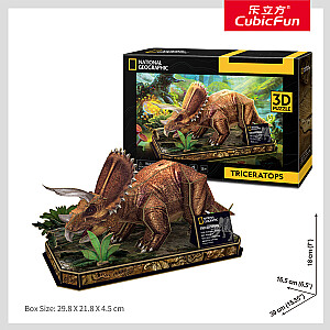 CUBIC FUN National Geographic 3D Puzle Triceratopss