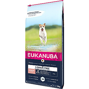 EUKANUBA Grain Free Senior для мелких/средних пород, Ocean fish - сухой корм для собак - 12 кг