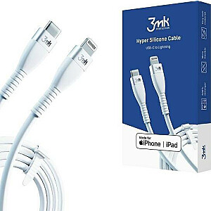 3MK USB-C — Lightning USB kabelis, 1 m, balts (3MK2623)