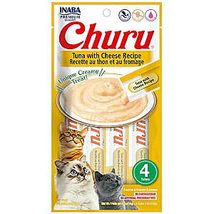 INABA Churu Tuncis ar sieru Recepte - cienasts kaķiem - 4x14g