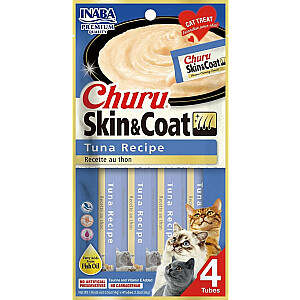 INABA Churu Skin&Coat Tunča recepte - cienasts kaķiem - 4x14 g