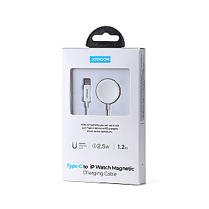 Joyroom cable with induction charger for Apple Watch 1.2m white (S-IW004)