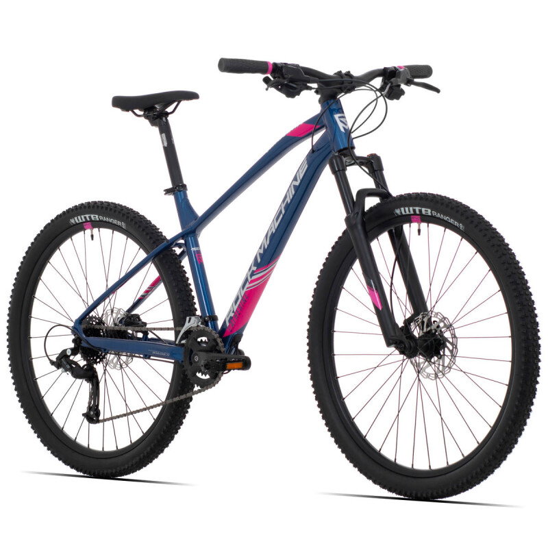 Sieviešu kalnu velosipēds Rock Machine Catherine 70-27 zils/rozā (Rata ...