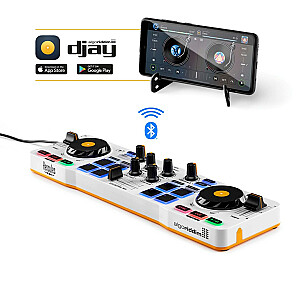 Hercules DJControl Control MIX Bluetooth Pour viedtālrunis un planšetdatori (Andoid e 2 kanāli melns, balts, dzeltens