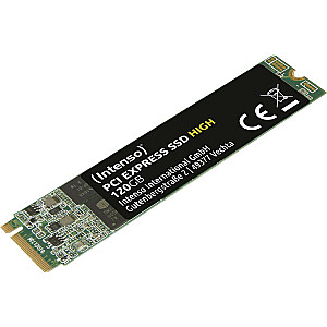 SSD INTENSO 120GB M.2 PCIE NVMe Скорость записи 1700 МБ / с Скорость чтения 2100 МБ / с TBW 120 ГБ 3834430