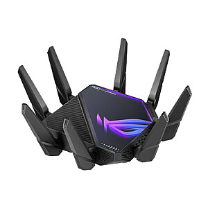 Asus Wifi 6 802.11ax Quad-band Gigabit Gaming Router ROG GT-AXE16000 Rapture  802.11ax, 1148+4804+4804+48004 Mbit/s, 10/100/1000 Mbit/s, Ethernet LAN (RJ-45) ports 4, MU-MiMO Yes, No mobile broadband, Antenna type External/Internal, 1xUSB 3.2, 1x US