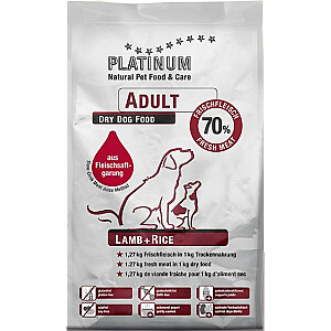 PLATINUM Adult Lamb + Rice - sausā barība suņiem - 5 kg