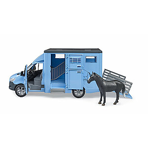Транспортер для животных BRUDER MB Sprinter с 1 лошадью, 02674