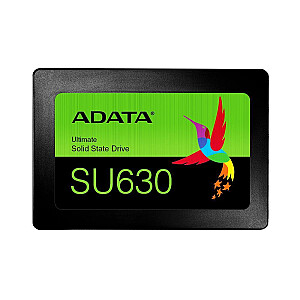 Твердотельный накопитель ADATA SU630 1,92 ТБ SATA 3D QLC Скорость записи 450 МБ/с Скорость чтения 520 МБ/с 2,5" TBW 400 ТБ MTBF 2000000 часов ASU630SS-1T92Q-R
