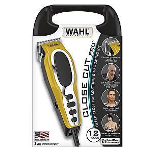 Wahl CloseCut Pro melns, sudrabs, dzeltens