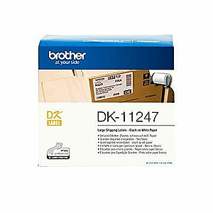 Рулон этикеток Brother DK-11247 Черный на белом, 10,3 x 16,4 см, 180 этикеток в рулоне