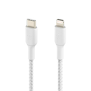 Кабель Lightning Belkin CAA004BT1MWH, 1 м, белый