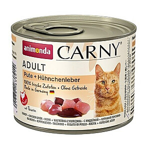 ANIMONDA Cat Carny Adult Turkey с куриной печенью - влажный корм для кошек - 200г