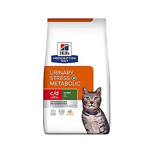 HILL'S Feline c/d Urinary Stress + Metabolic - Sausā kaķu barība - 3 kg