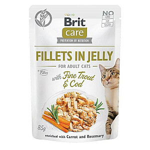 BRIT Care filejas želejas garšas kastītē - mitrā kaķu barība - 12 x 85 g