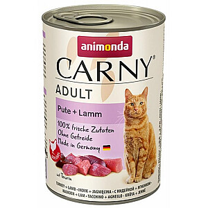 ANIMONDA Cat Carny Adult Турция с ягненком - влажный корм для кошек - 400г