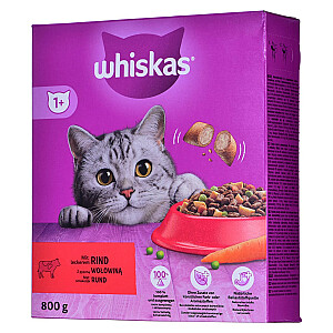 Whiskas Dry liellopu gaļa 800g