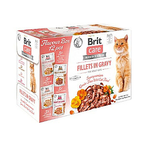 BRIT Care Cat Adult Fillets в соусе - влажный корм для кошек - 12x 85 г