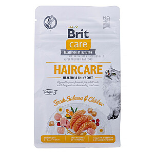 BRIT Care GF Уход за волосами Healthy&Shiny для кота 400г