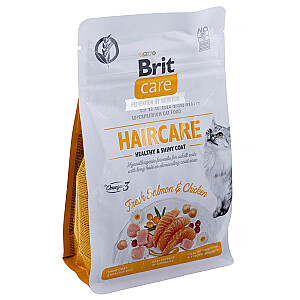 BRIT Care GF Уход за волосами Healthy&Shiny для кота 400г