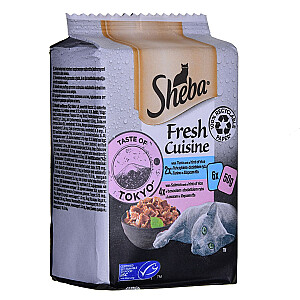 SHEBA Mini Fresh Cuisine Taste of Tokyo kaķim 36x50g