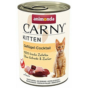ANIMONDA Cat Carny Kitten kokteilis ar mājputnu - mitrā barība kaķiem - 400g