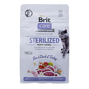 BRIT Care bezgraudu sterilizēta svara kontrole - sausā barība kaķiem - 400 g