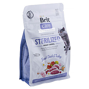BRIT Care bezgraudu sterilizēta svara kontrole - sausā barība kaķiem - 400 g