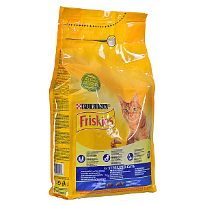 Purina FRISKIES Sausā kaķu barība sterilizēta 1,5 kg Pieaugušais