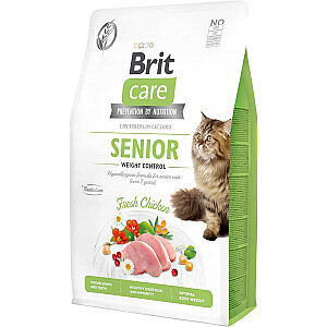 BRIT Care Grain-Free Senior Weight Control - sausā barība kaķiem - 2 kg
