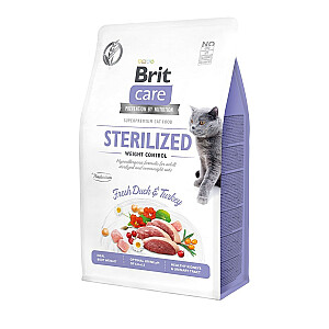 BRIT Care bezgraudu sterilizēta svara kontrole - sausā barība kaķiem - 2 kg