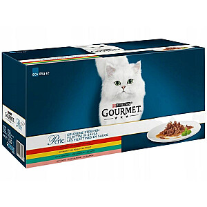PURINA Gourmet Perle Mix - Mitrā kaķu barība - 60x85g