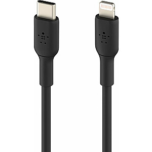 Belkin USB-C kabelis Lightning, 1m, melns (CAA003bt1MBK)