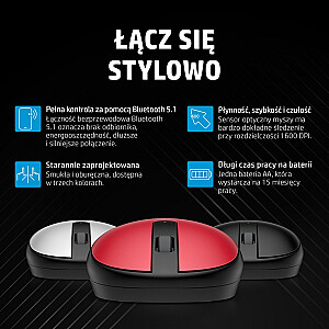 Bluetooth-мышь HP 240 Pike серебристого цвета