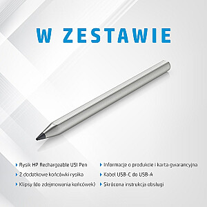 Bezvadu uzlādējama HP USI pildspalva