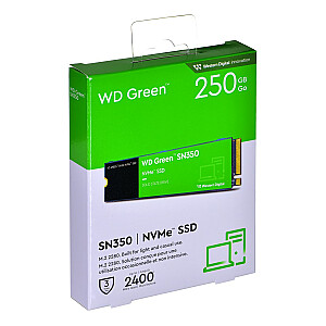Disk WD Green SN350 WDS250G2G0C SSD (250 GB; M.2; PCIe NVMe 3.0 x4)