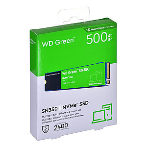 Disk WD Green SN350 WDS500G2G0C SSD (500 GB; M.2; PCIe NVMe 3.0 x4)