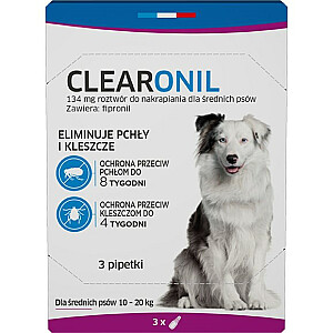 CLEARONIL vidēji suņi (10-20 kg) - 134 mg x 3