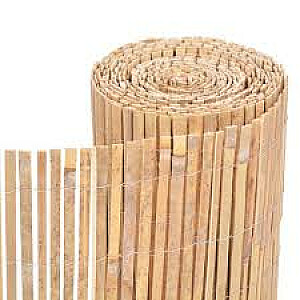 Niedru un bambusa žogs