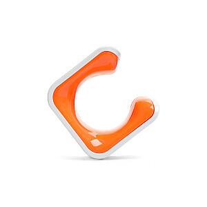 HORNIT Clug Hybrid M velosipēdu bagāžnieks balts/oranžs HWO2585