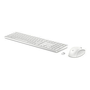 HP Wireless 650 Mouse Keyboard Combo - White - ENG
