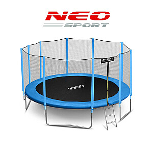Dārza batuts 465 cm ar ārējo tīklu un Neo-Sport kāpnēm