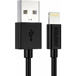 Choetech USB kabelis Choetech USB-Lightning kabelis IP0026, 1,2 m (melns)