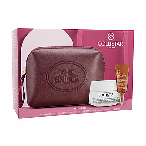 Pure Actives Collagen Malachite Cream Balm 50 ml + Pure Actives Hyaluronic Acid Peptides Eye Contour 5 ml + Cosmetic Bag The Bridge